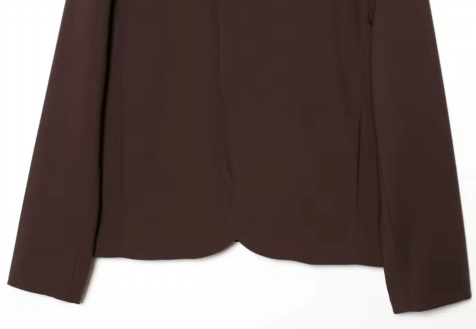 Brown Cropped Blazer & Bermuda Pants Set – Elegant Casual Two-Piece Suit