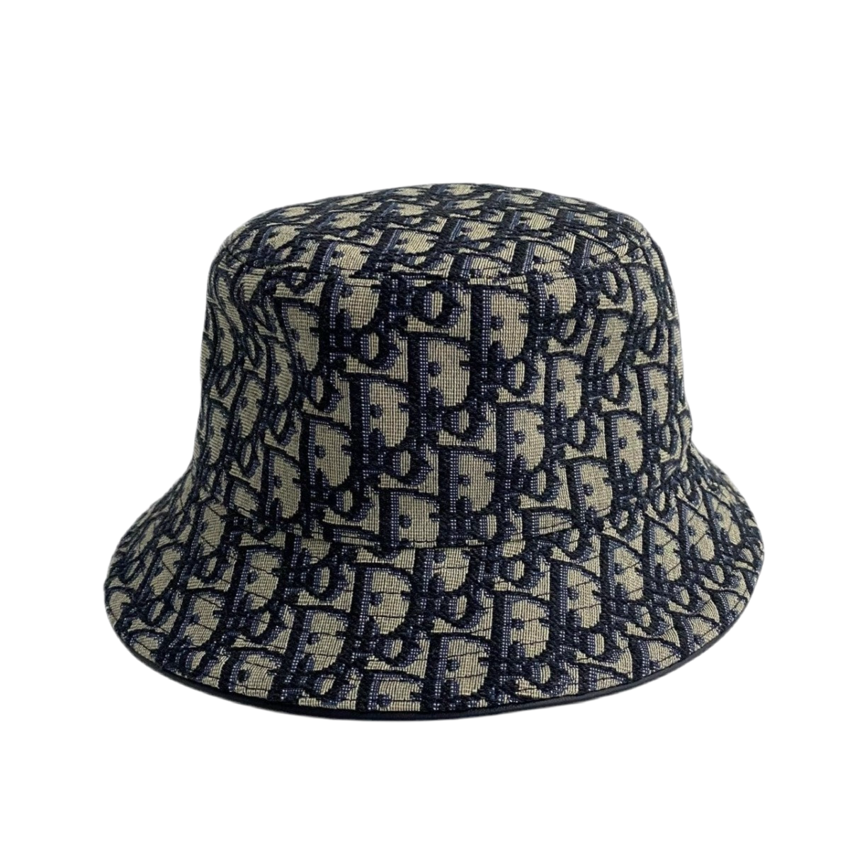 Dior Trotter Pattern Hat in Navy 100% Authentic ✨ Very Good Pre-Owned                    Condition ~ 26% off MSRP