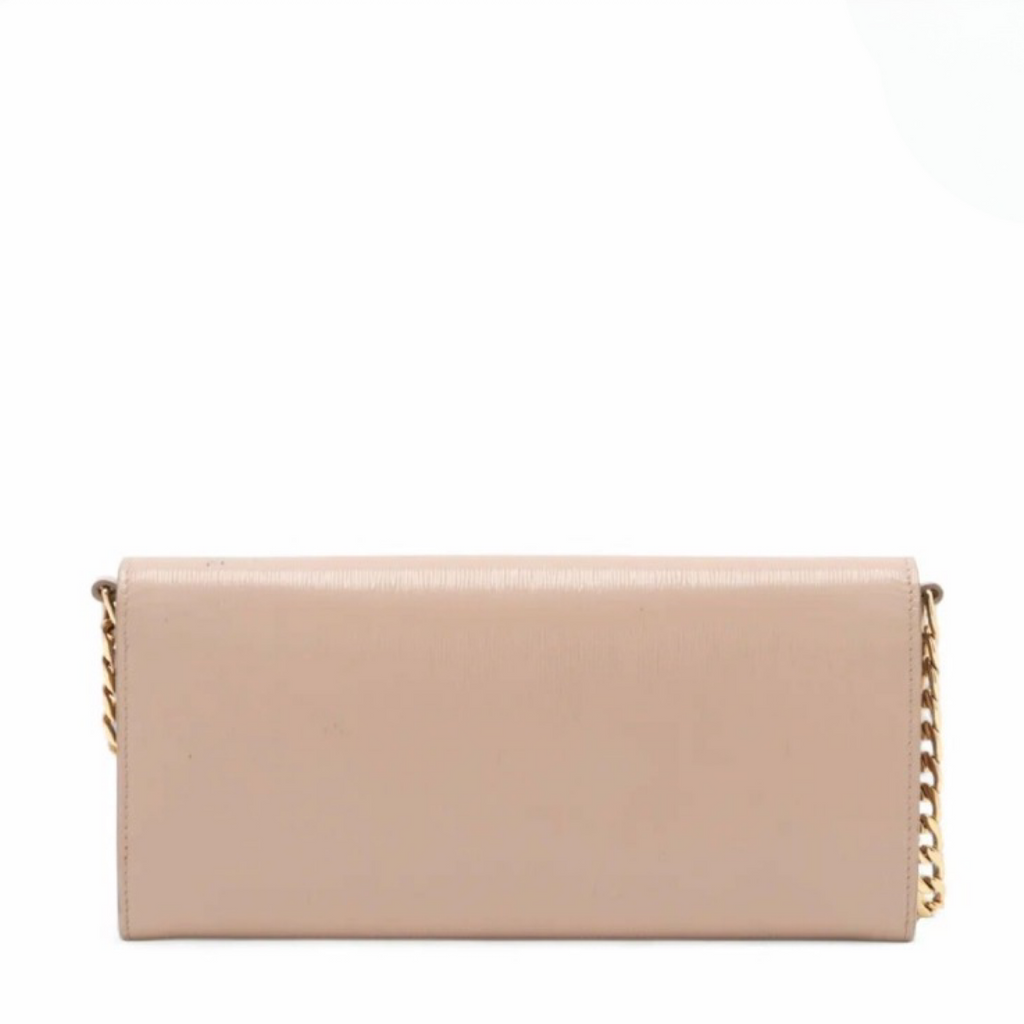 PRADA Pink Leather Shoulder Bag Previously Owned Authentic