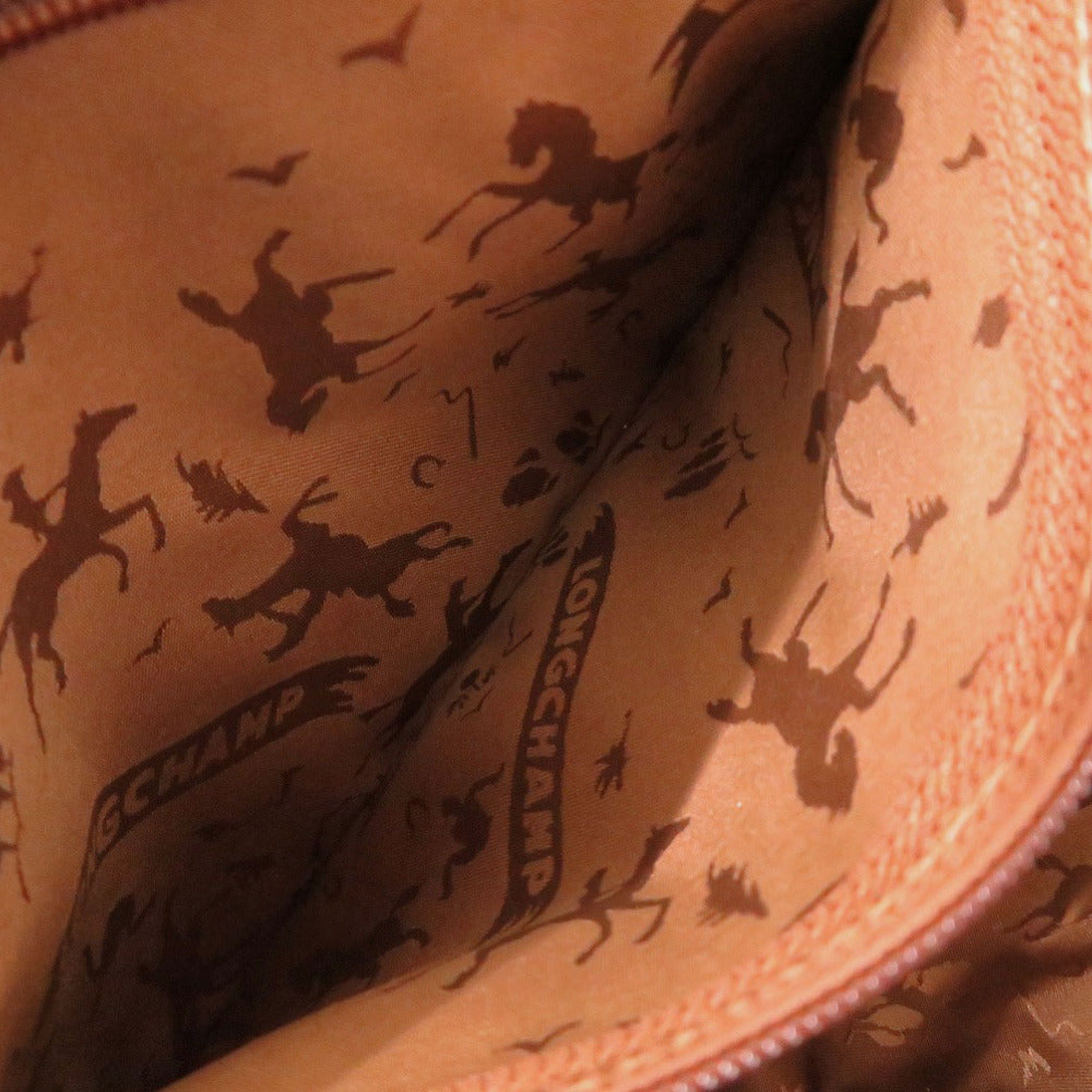 LONGCHAMP – Le Pliage Cuir 2-Way Folding Handbag – Pink Leather –