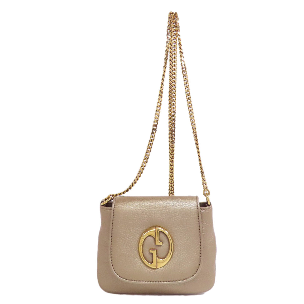 GUCCI – Chain Shoulder Bag – Gold Leather –Italy – 100% Authentic ✨Previously Owned Very Good Condition ~32% Off MSRP