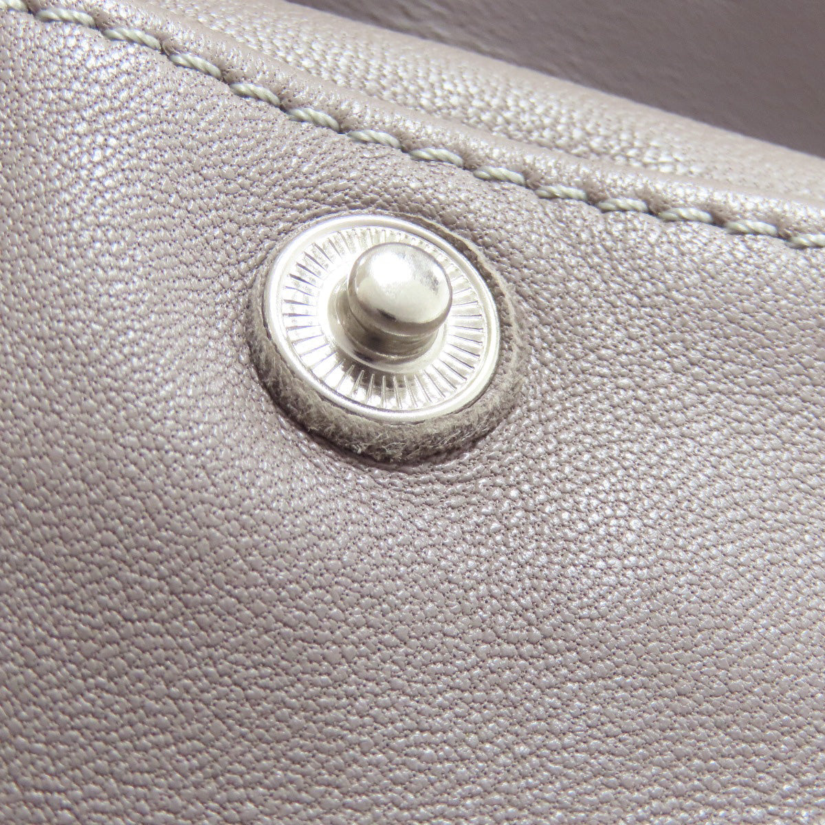 Longchamp Classic Leather Logo Line Leather Gray –