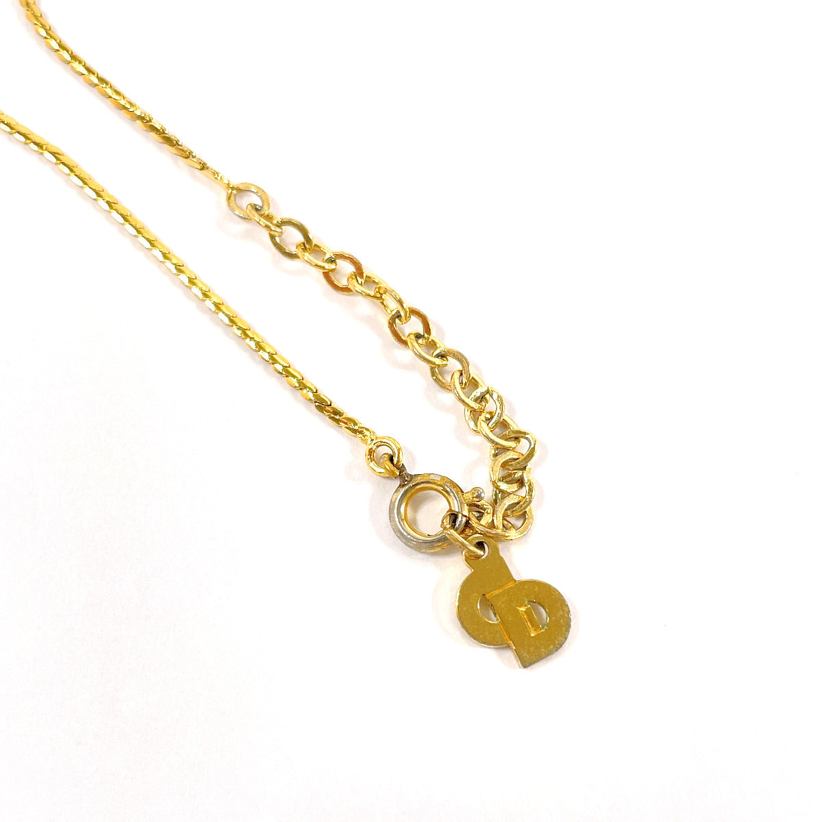 Christian Dior            Vintage V-Shaped Pendant Necklace