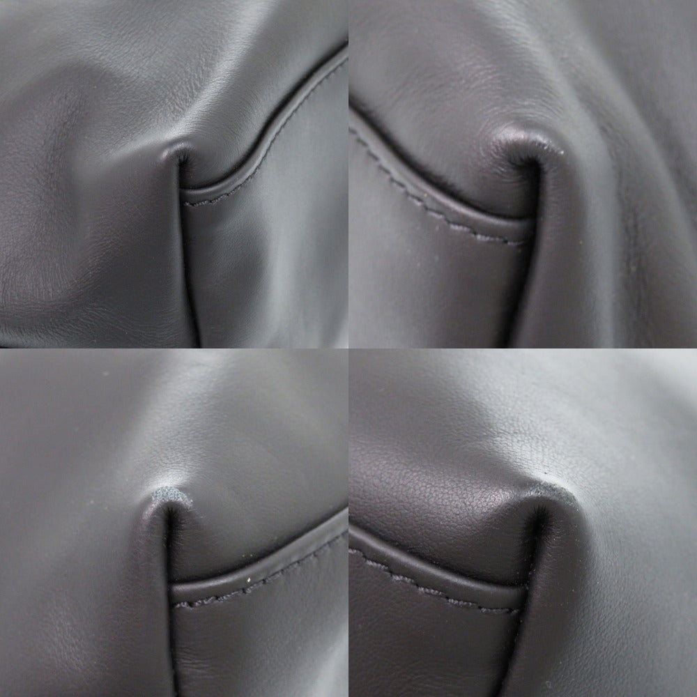 Longchamp – Le Pliage Extra Shoulder Bag – Black Leather –