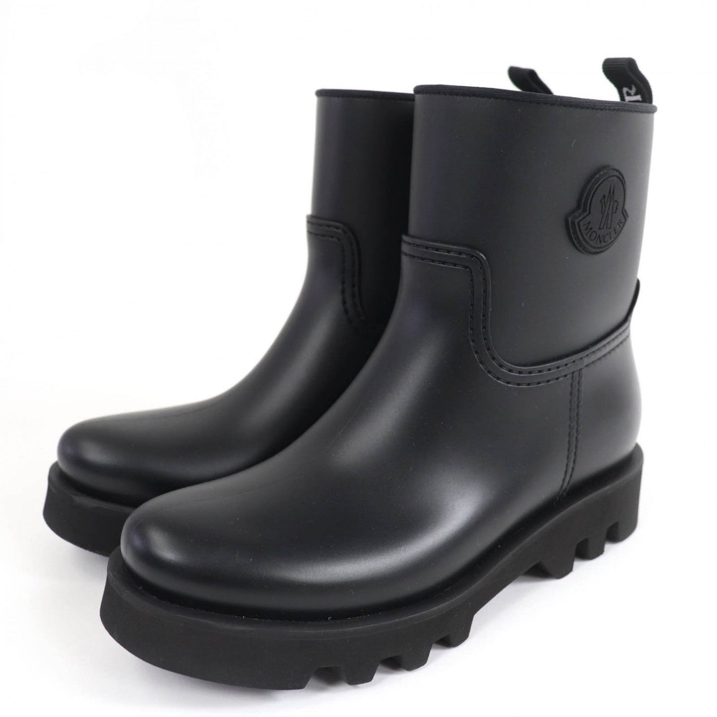 MONCLER – Ankle Boots – GINETTE – Rubber Matt Black – Size 39 – 100% Authentic Pre-Owned ✨SA Rank (Excellent pre-owned condition)