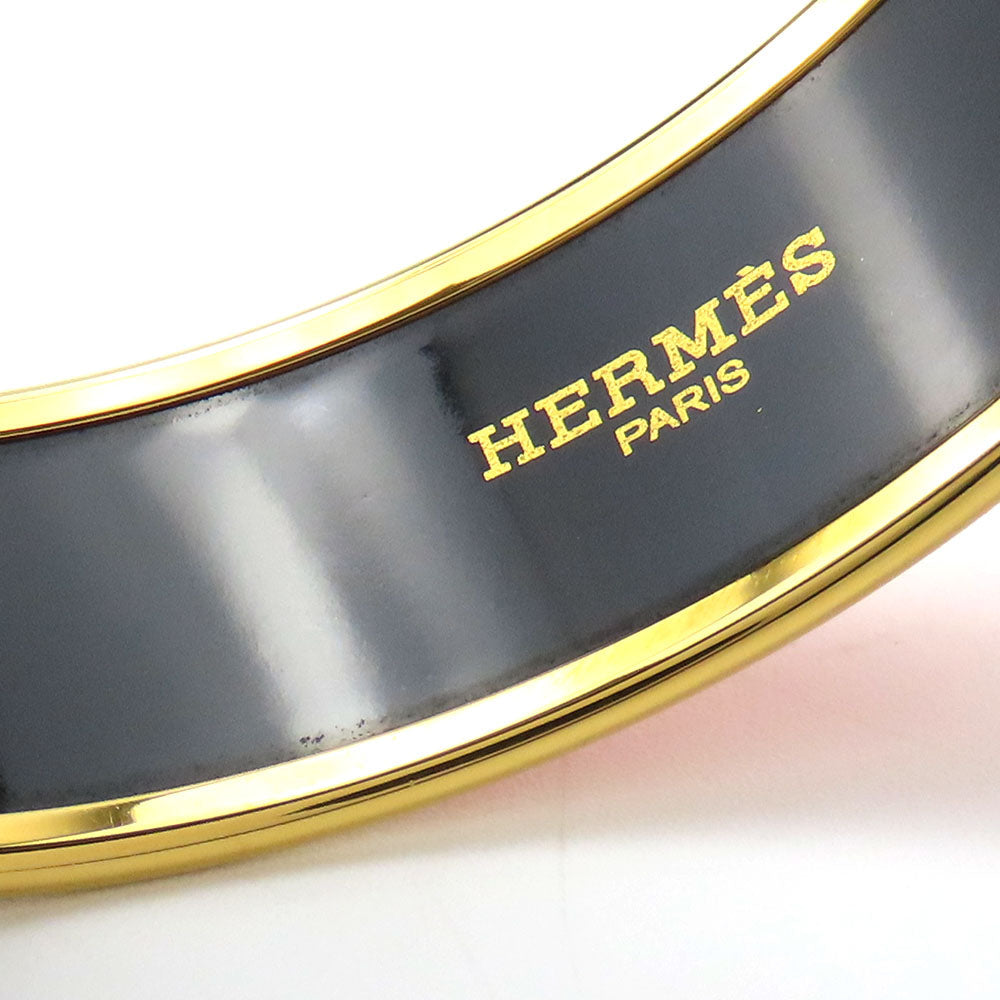 HERMÈS GM Bangle Orange Cloisonné enamel on metal