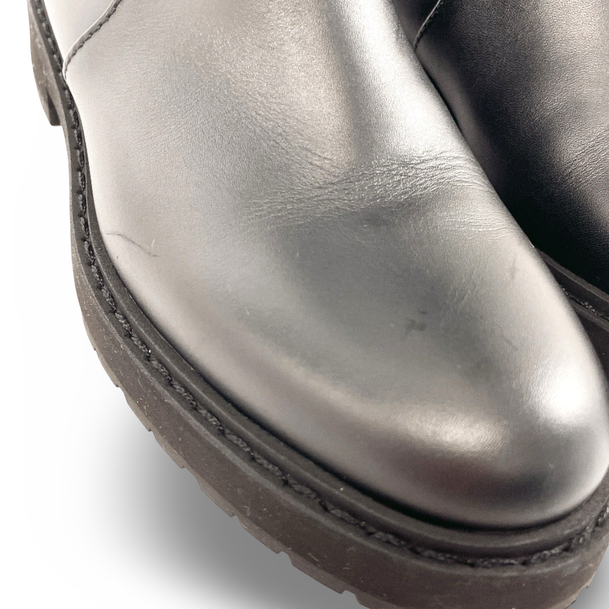 FENDI – Zucca Embossed FF Motif Long Boots – 21AW Black Leather – Size 37 – 100% Authentic ✨ Excellent Pre-Owned Condition ~27% Off MSRP