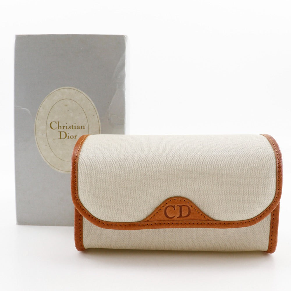 CHRISTIAN DIOR – CD Logo Novelty Pouch – 100% Authentic ✨ Very Good Pre-Owned Condition         ~ 26% off MSRP