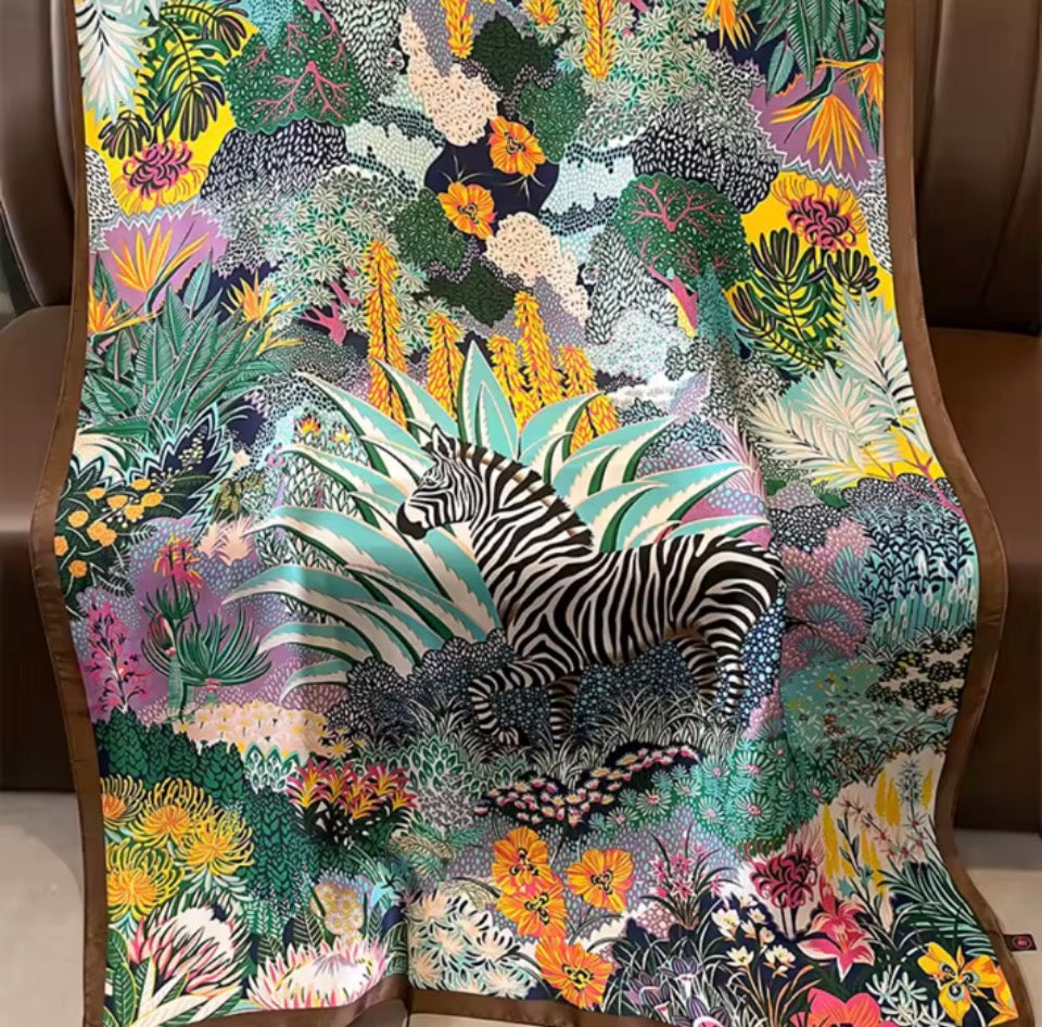 Zebra Botanical Scarf & Graphic T-Shirts