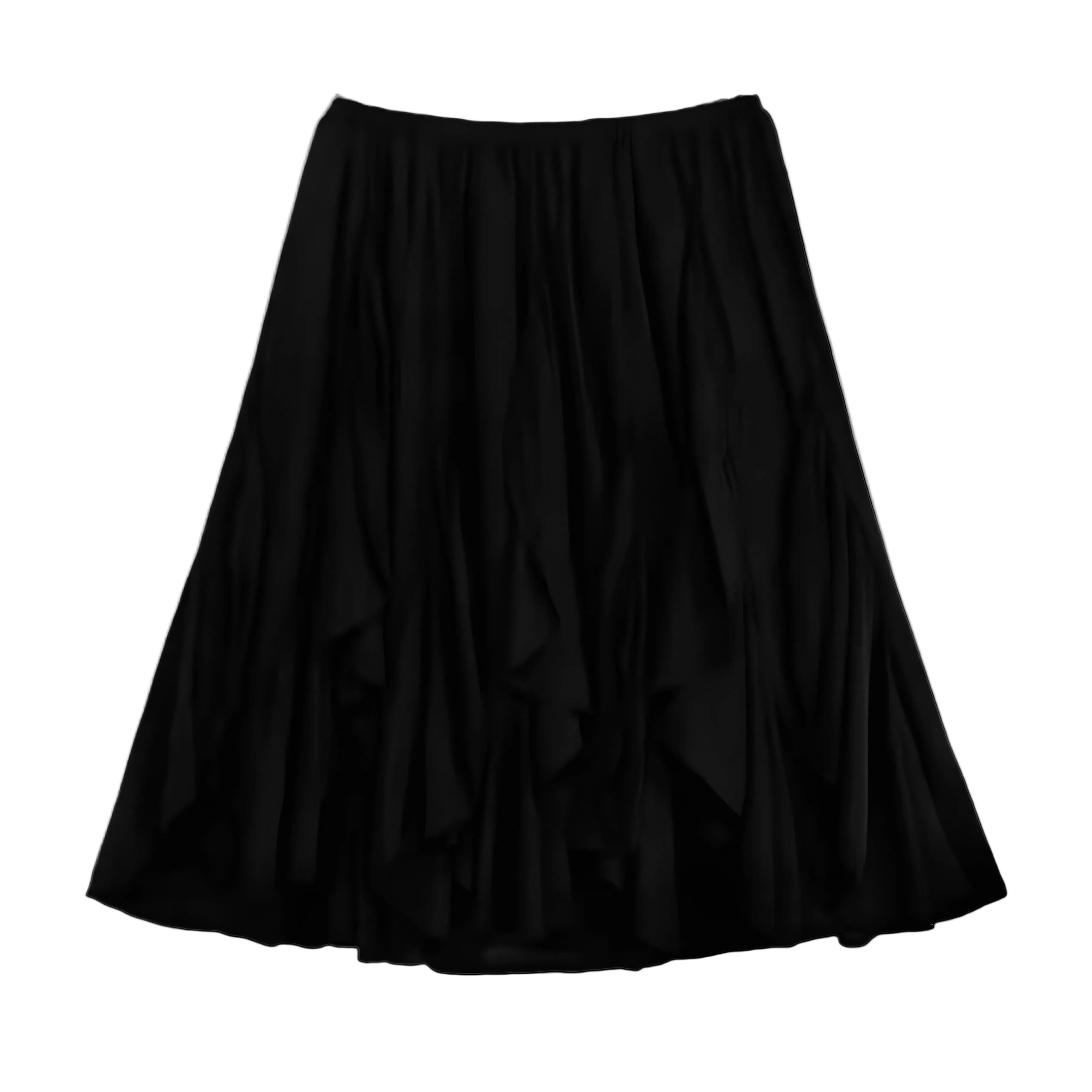 Tiered Ruffle Midi Skirt – A-Line Layered Skirt