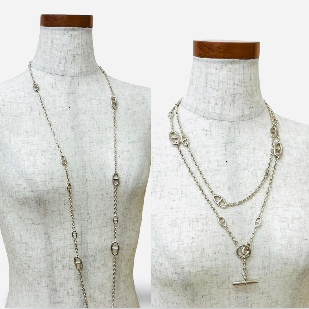 HERMÈS Farandole Long Necklace Silver925 (Sterling Silver