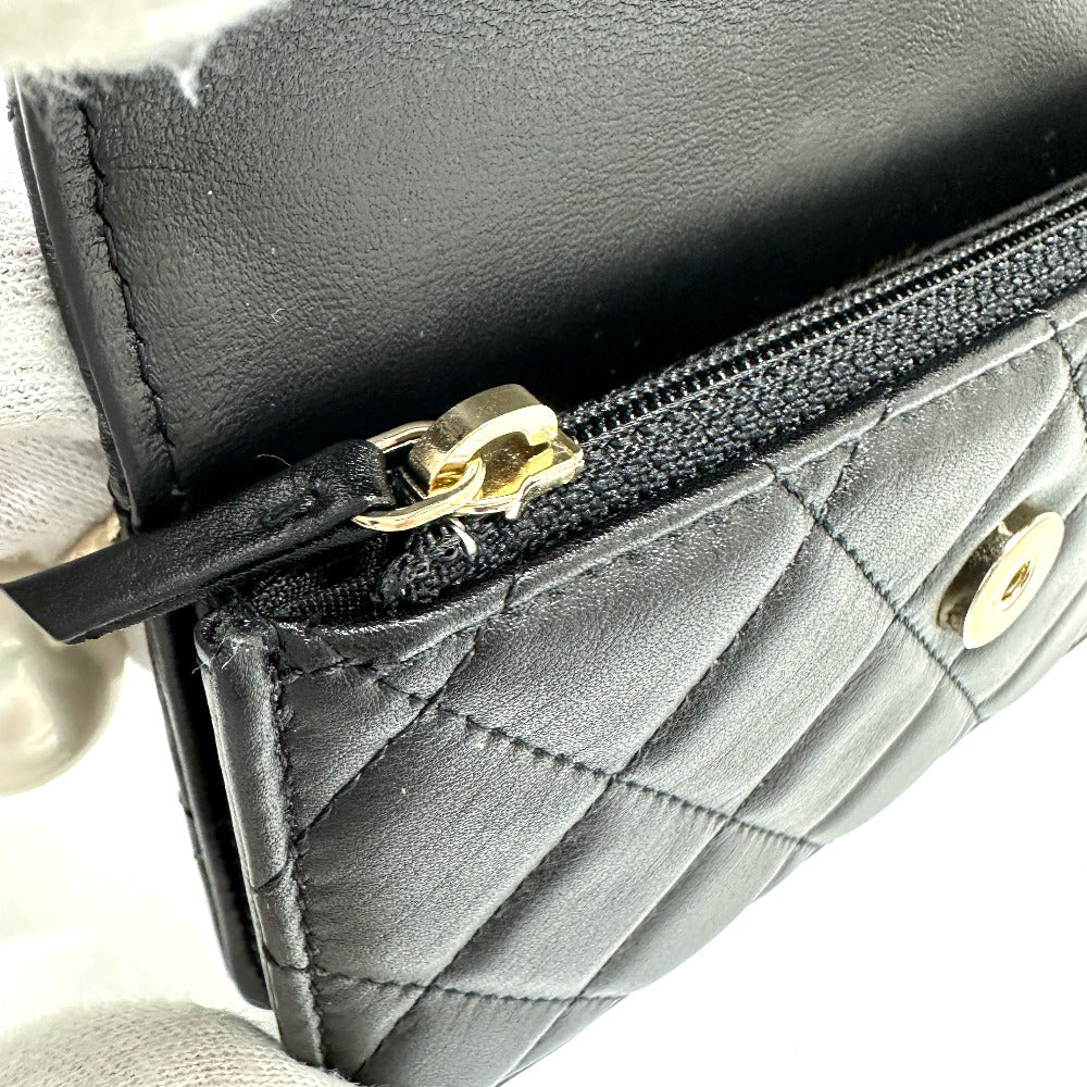 CHANEL Pearl Shoulder Mini Bag in Black Lambskin – CC COCO Mark Pristine /shelf Condition