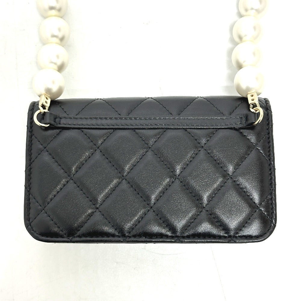 CHANEL Pearl Shoulder Mini Bag in Black Lambskin – CC COCO Mark Pristine /shelf Condition
