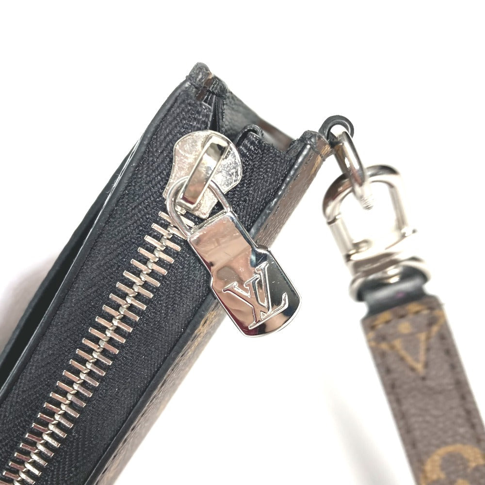 LOUIS VUITTON – Zippy Dragonne Long Wallet Monogram Macassar Canvas Brown Silver tone hardware