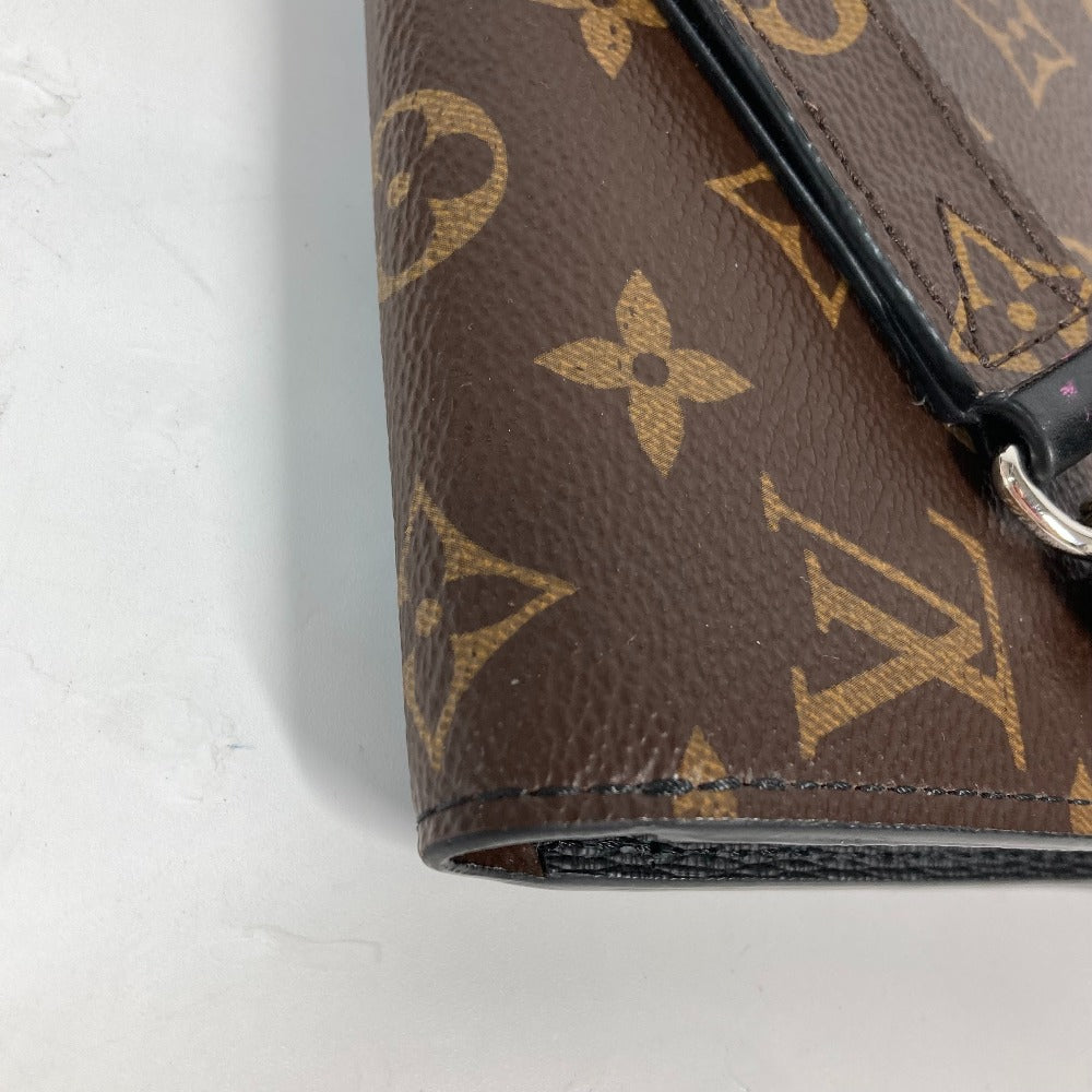LOUIS VUITTON – Zippy Dragonne Long Wallet Monogram Macassar Canvas Brown Silver tone hardware