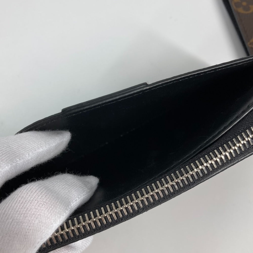 LOUIS VUITTON – Zippy Dragonne Long Wallet Monogram Macassar Canvas Brown Silver tone hardware