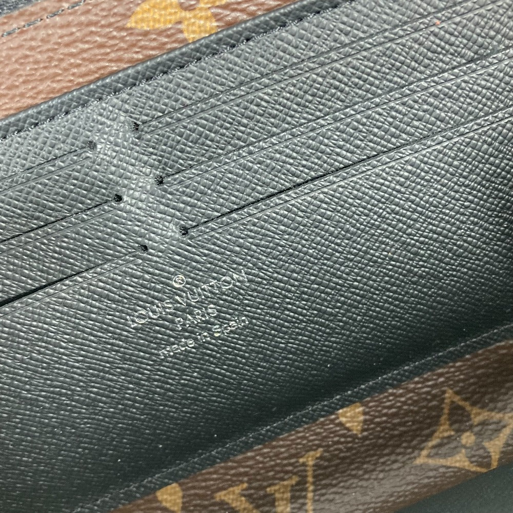 LOUIS VUITTON – Zippy Dragonne Long Wallet Monogram Macassar Canvas Brown Silver tone hardware