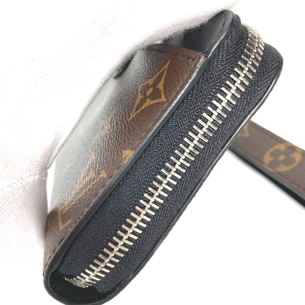 LOUIS VUITTON – Zippy Dragonne Long Wallet Monogram Macassar Canvas Brown Silver tone hardware