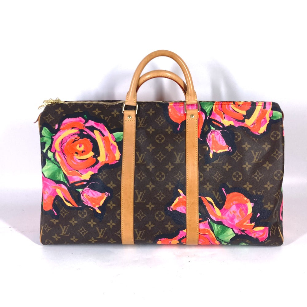 LOUIS VUITTON Keepall 50 Boston Duffel Bag – Limited Edition Monogram Rose by Stephen Sprouse