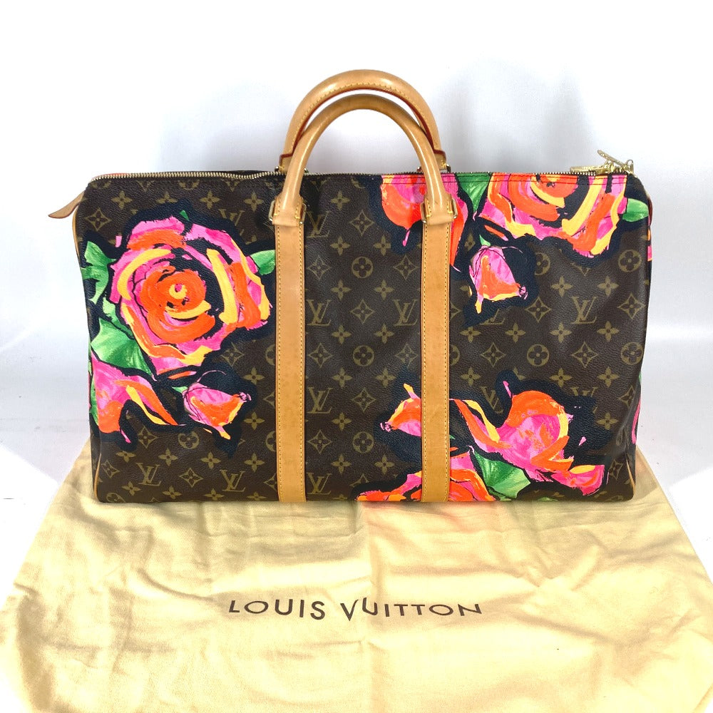 LOUIS VUITTON Keepall 50 Boston Duffel Bag – Limited Edition Monogram Rose by Stephen Sprouse