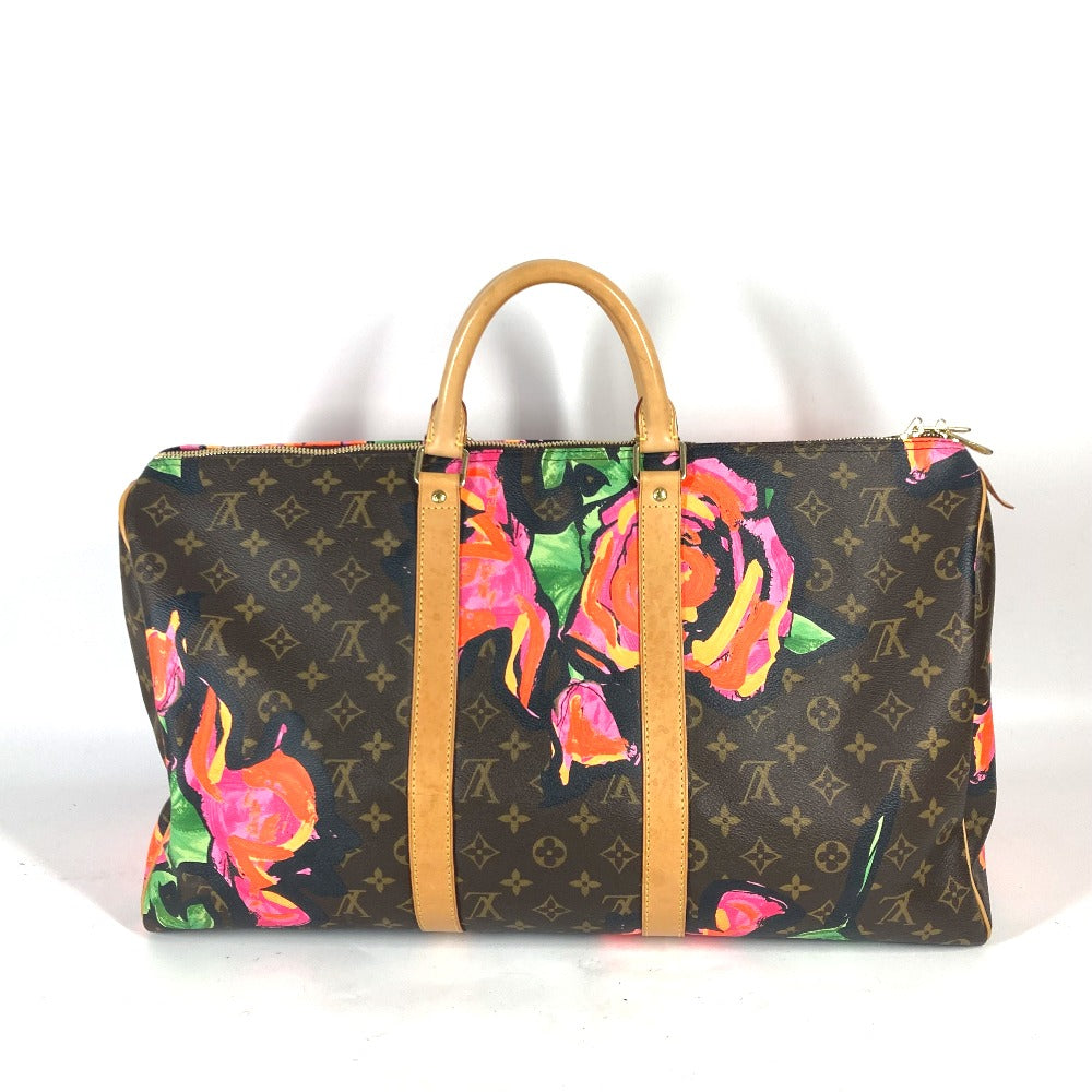 LOUIS VUITTON Keepall 50 Boston Duffel Bag – Limited Edition Monogram Rose by Stephen Sprouse