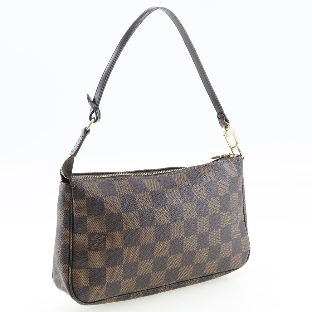 LOUIS VUITTON Damier Canvas Brown Clutch