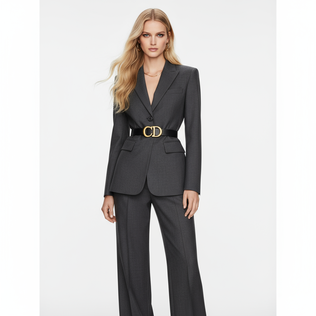 Christian Dior  – Saddle Belt – Calfskin with Gold Hardware 100% Authentic ✨ Excellent Pre-Owned Condition ~ 23% off MSRP