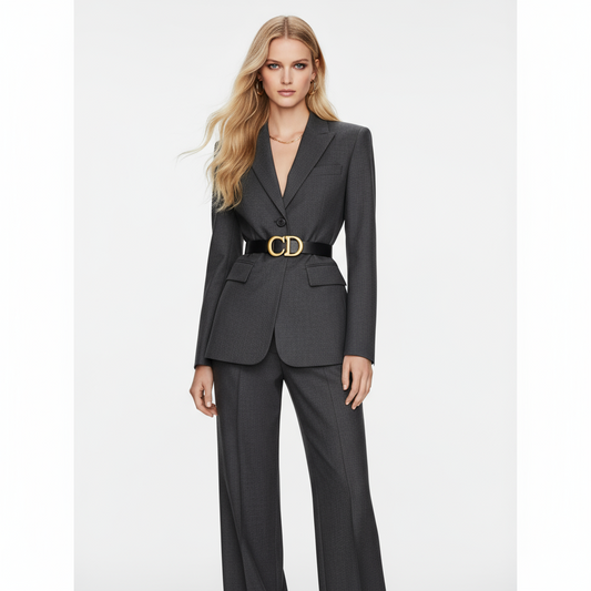 Christian Dior  – Saddle Belt – Calfskin with Gold Hardware 100% Authentic ✨ Excellent Pre-Owned Condition ~ 23% off MSRP