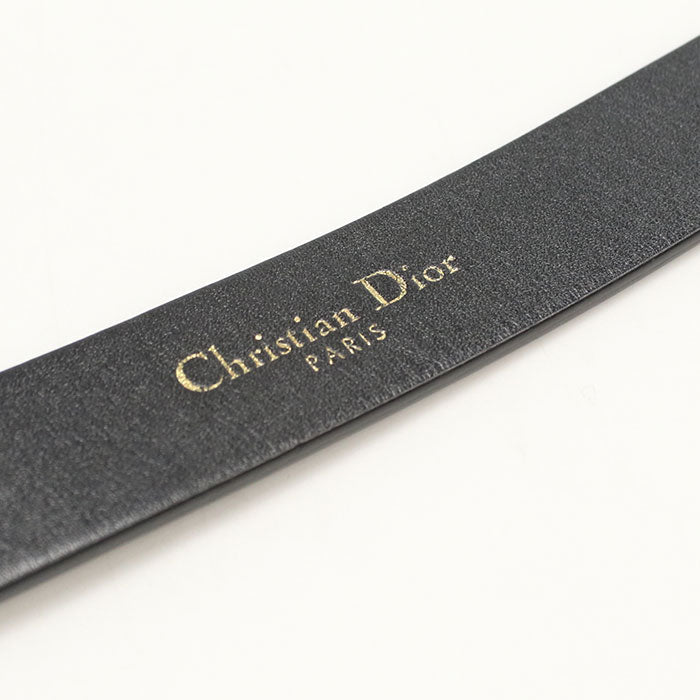Christian Dior  – Saddle Belt – Calfskin with Gold Hardware 100% Authentic ✨ Excellent Pre-Owned Condition ~ 23% off MSRP