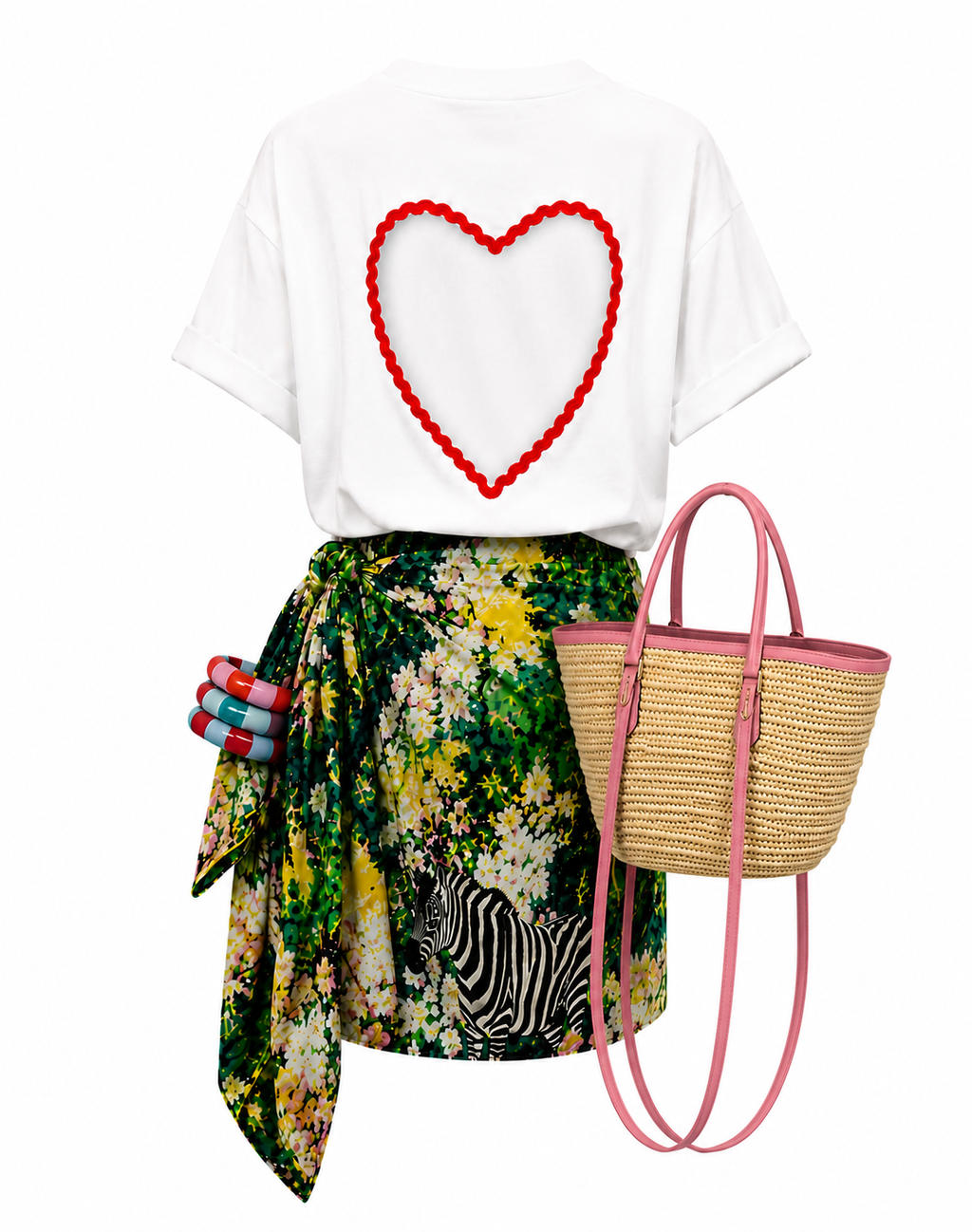 Zebra Botanical Scarf & Graphic T-Shirts