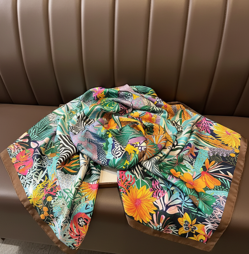 Zebra Botanical Scarf & Graphic T-Shirts