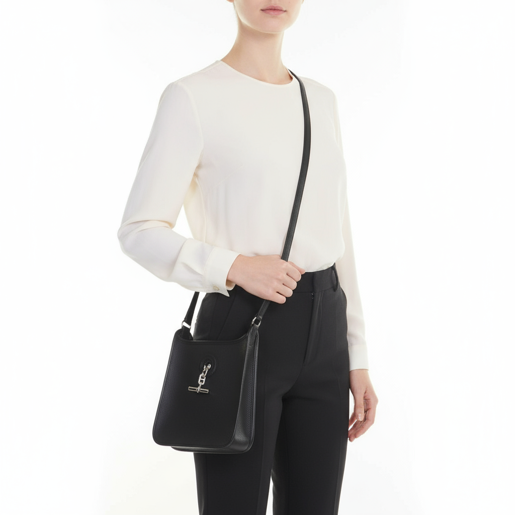 HERMÈS – Vespa TPM Shoulder Bag – Epsom Leather – □H Stamp 2004 – 100% Authentic ✨Pre-Owned SA Condition ~27% Off MSRP