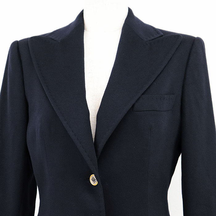 DOLCE & GABBANA – Cashmere Coat – Navy – woman’s Size 40 – 100% Authentic ✨ Excellent Pre-Owned Excellent ~28% off MSRP