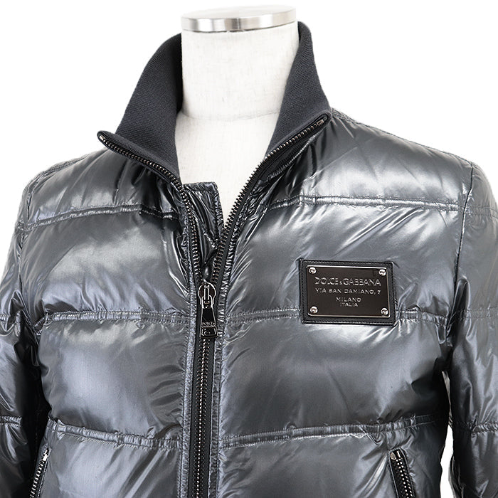 DOLCE & GABBANA – Gray Nylon Jacket – Men’s Size 46 – 100% Authentic ✨ Excellent Pre-Owned Condition ~27% Off MSRP
