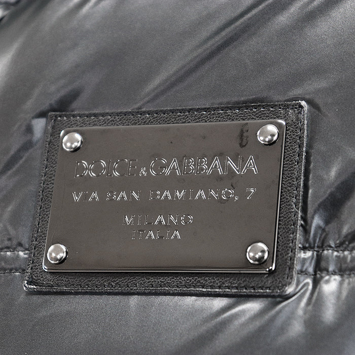 DOLCE & GABBANA – Gray Nylon Jacket – Men’s Size 46 – 100% Authentic ✨ Excellent Pre-Owned Condition ~27% Off MSRP