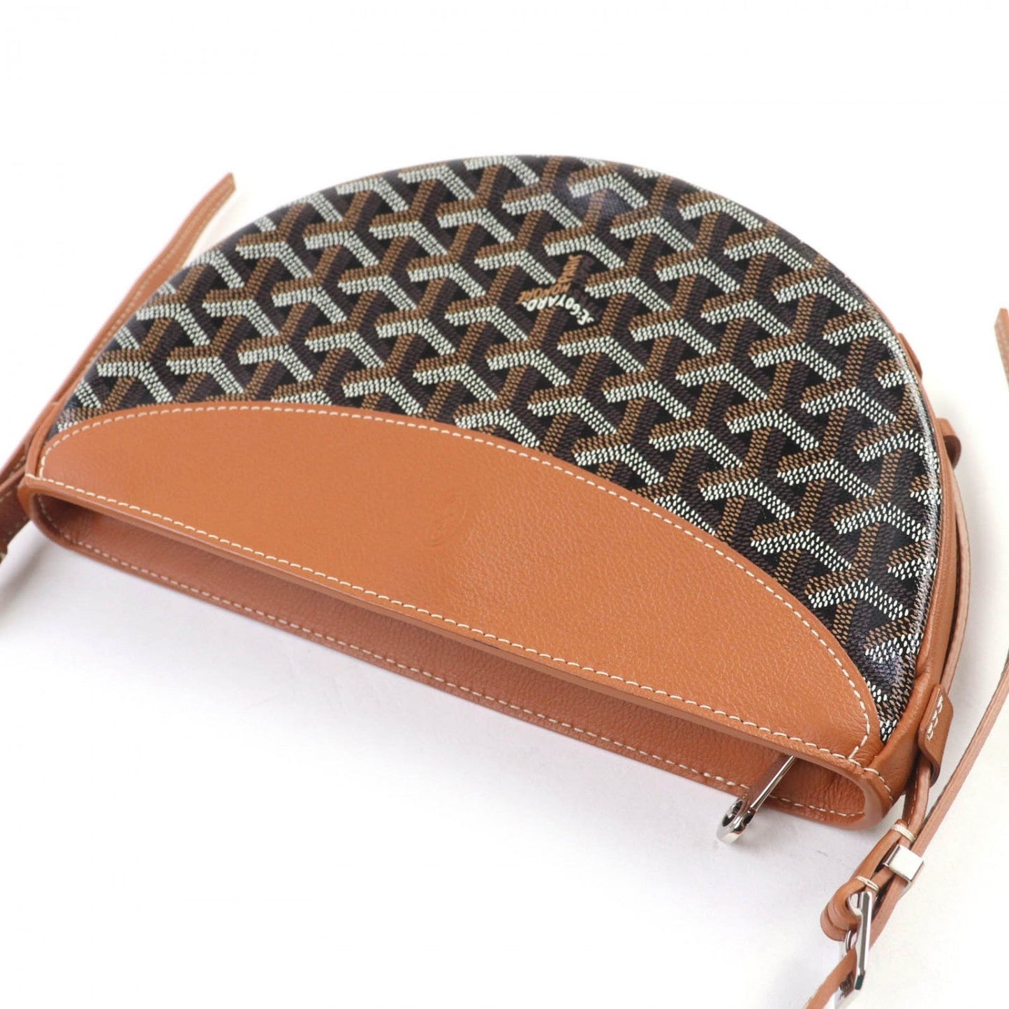 GOYARD – Hirondelle Shoulder Bag – Goyardine Canvas Black/Brown – Made in France – 100% Authentic ✨Previously Owned Unused / Like New Condition ~30% Off MSRP