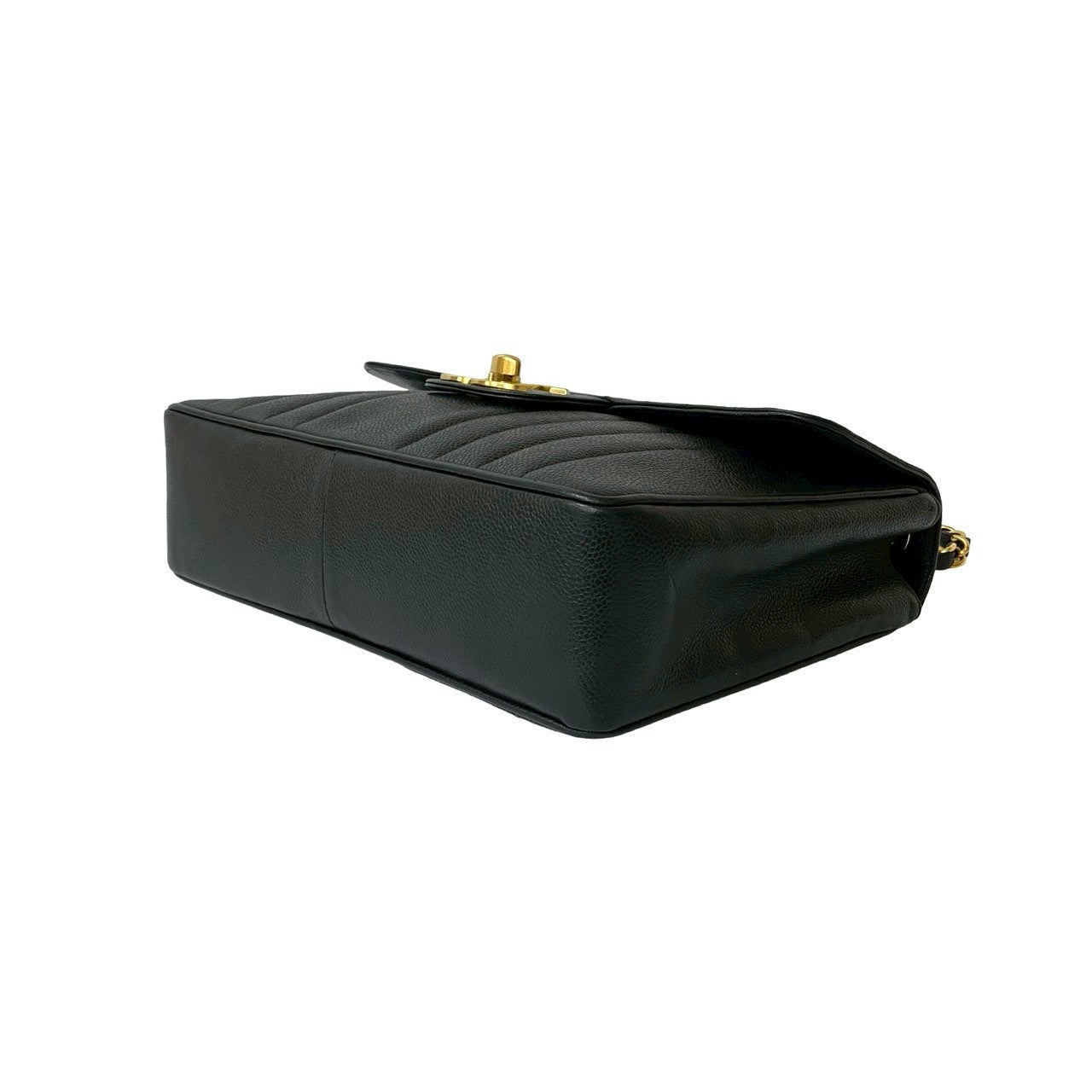 CHANEL – Shoulder Bag – Mademoiselle Line – Matt Caviar Skin – 100% Authentic ✨Previously Owned Very Good Condition ~27% Off MSRP