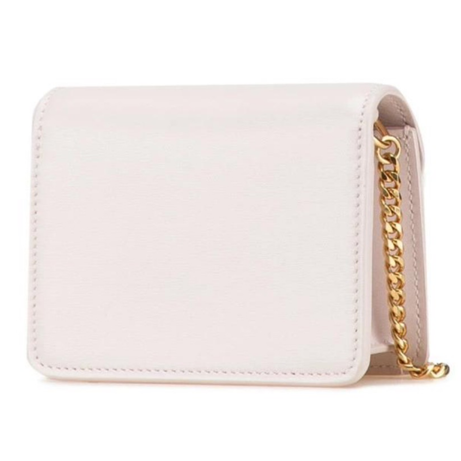 CELINE Triomphe Chain Shoulder Bag Pink Leather Authentic Previously Owned