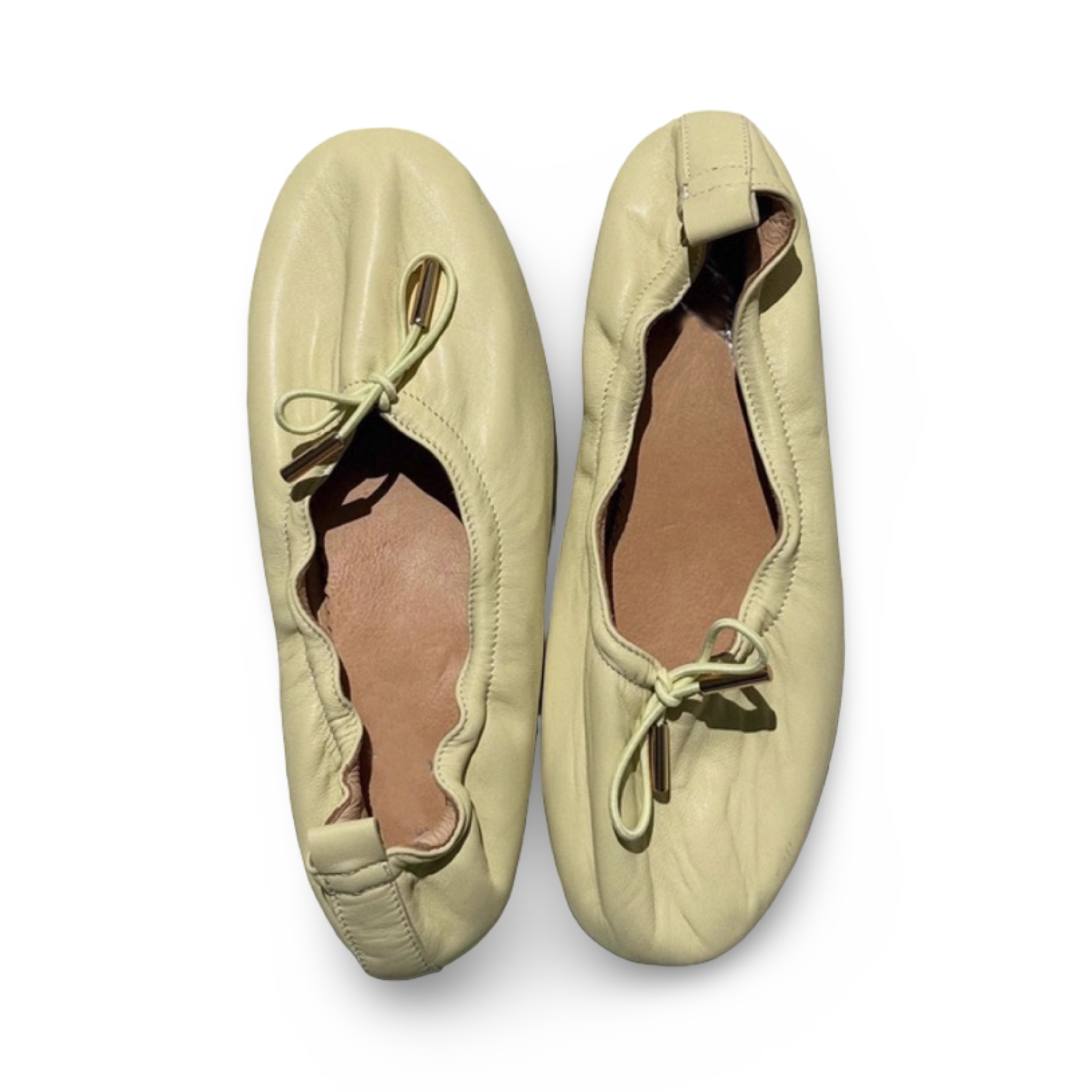 Genuine Suede Leather Bow Ballet Flats – Autumn ’26