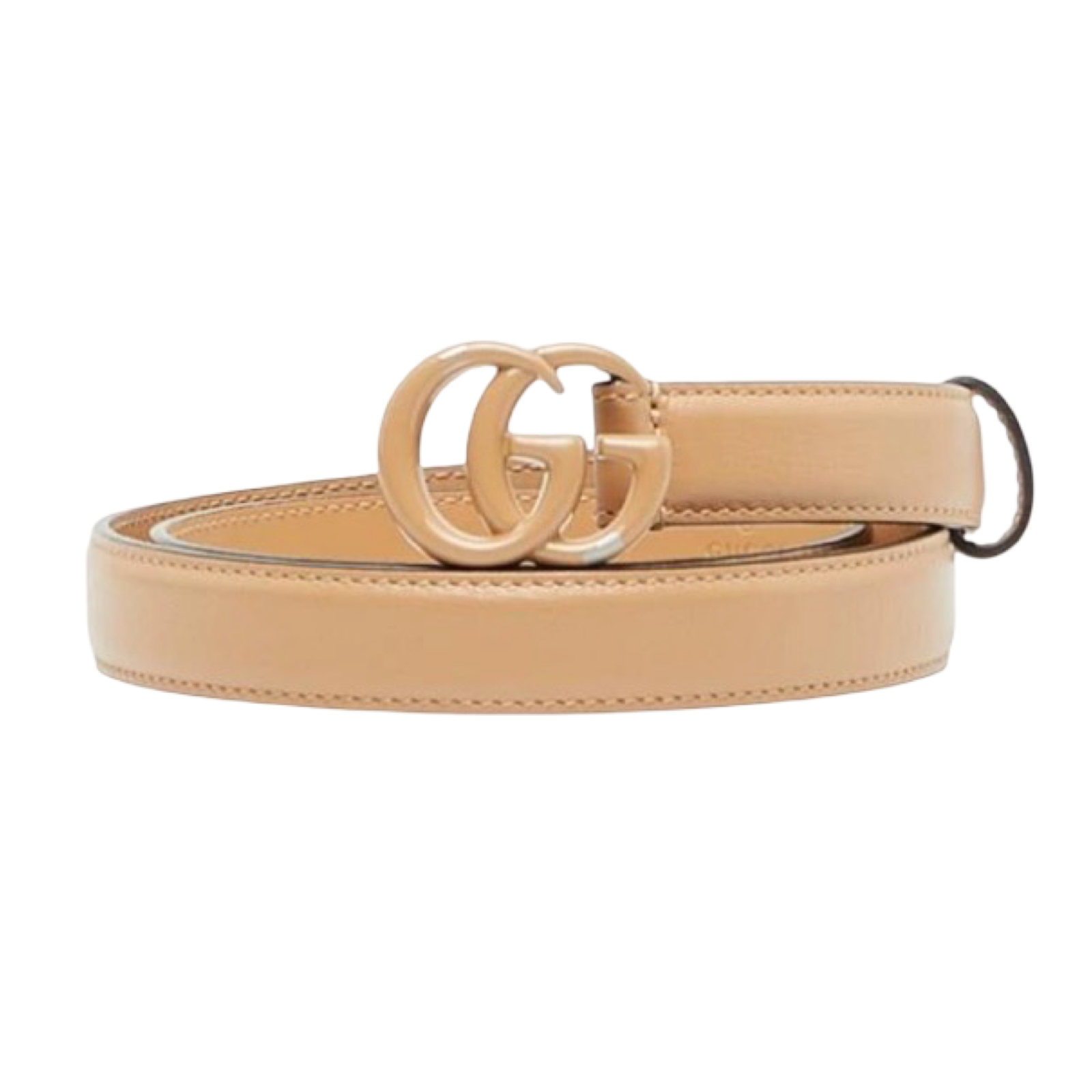Gucci GG Marmont Leather Belt Beige Double G Buckle Size 70/28 – Previously Owned Authentic