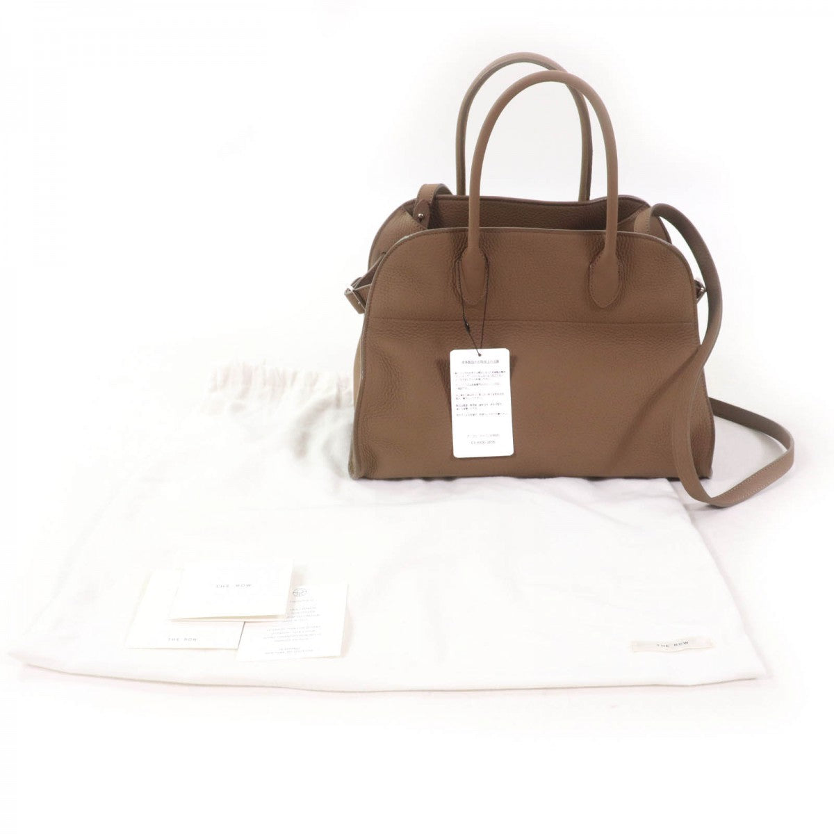 THE ROW – Soft Margaux 12 & Brown Calf Leather – 100% Authentic ✨Previously Owned & in Pristine condition (Like New) ~37% Off MSRP