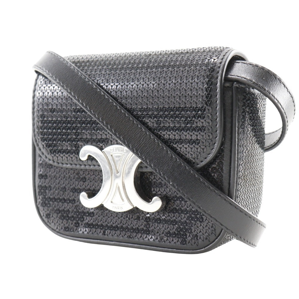 Celine CELINE – Mini Triomphe 2-Way Clutch Shoulder Bag – Hedi Slimane – 2019 – 100% Authentic ✨ Previously Owned Excellent Condition ~31% Off MSRP