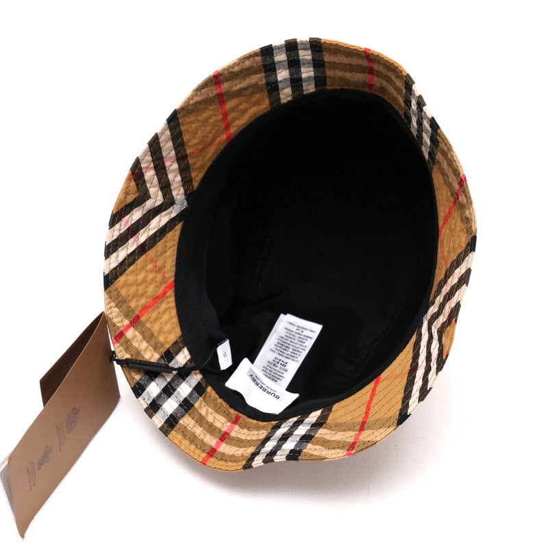 BURBERRY – Nova Check Cotton Hat – Multicolor – Size S – 100% Authentic Previously Owned Unused Condition ~28% Off MSRP