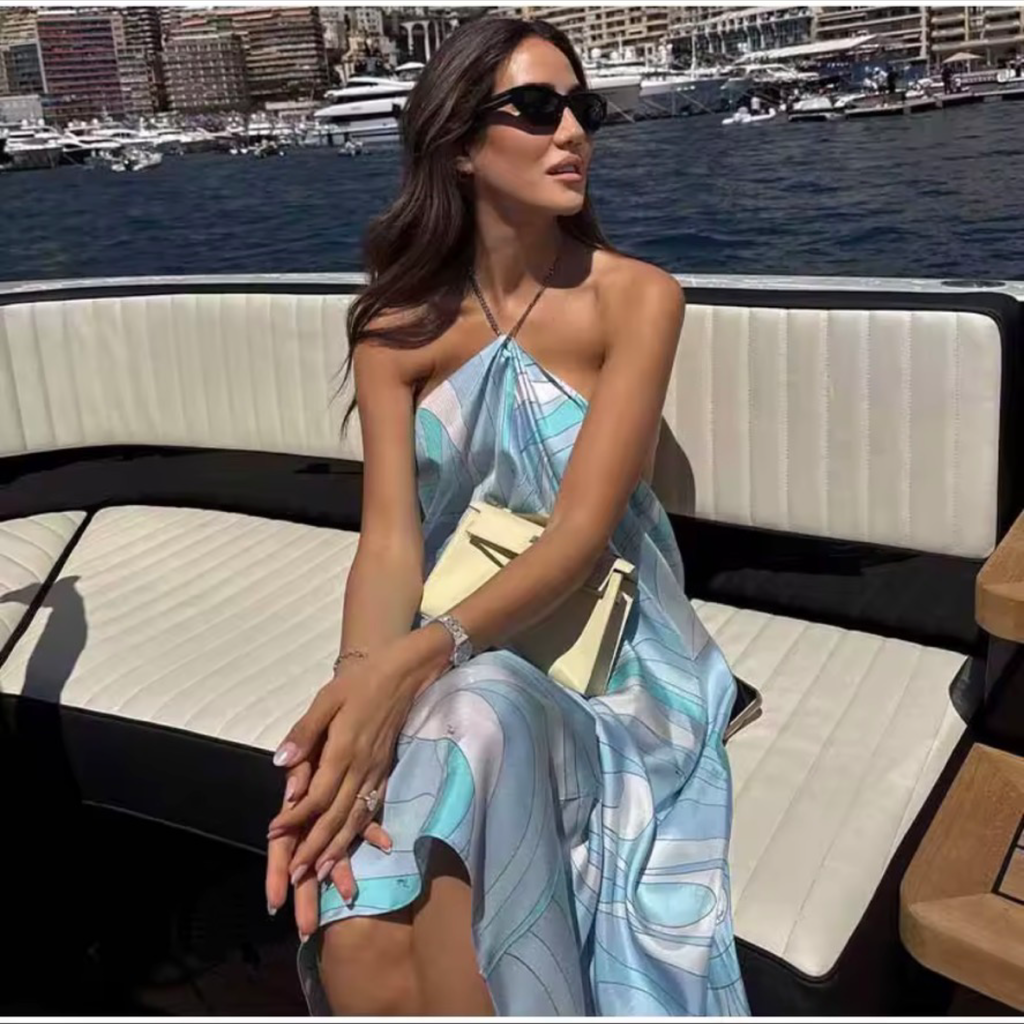 Pucci-Inspired Abstract Print Summer Dress – 3 Styles – Sleeveless Resort Maxi Dress