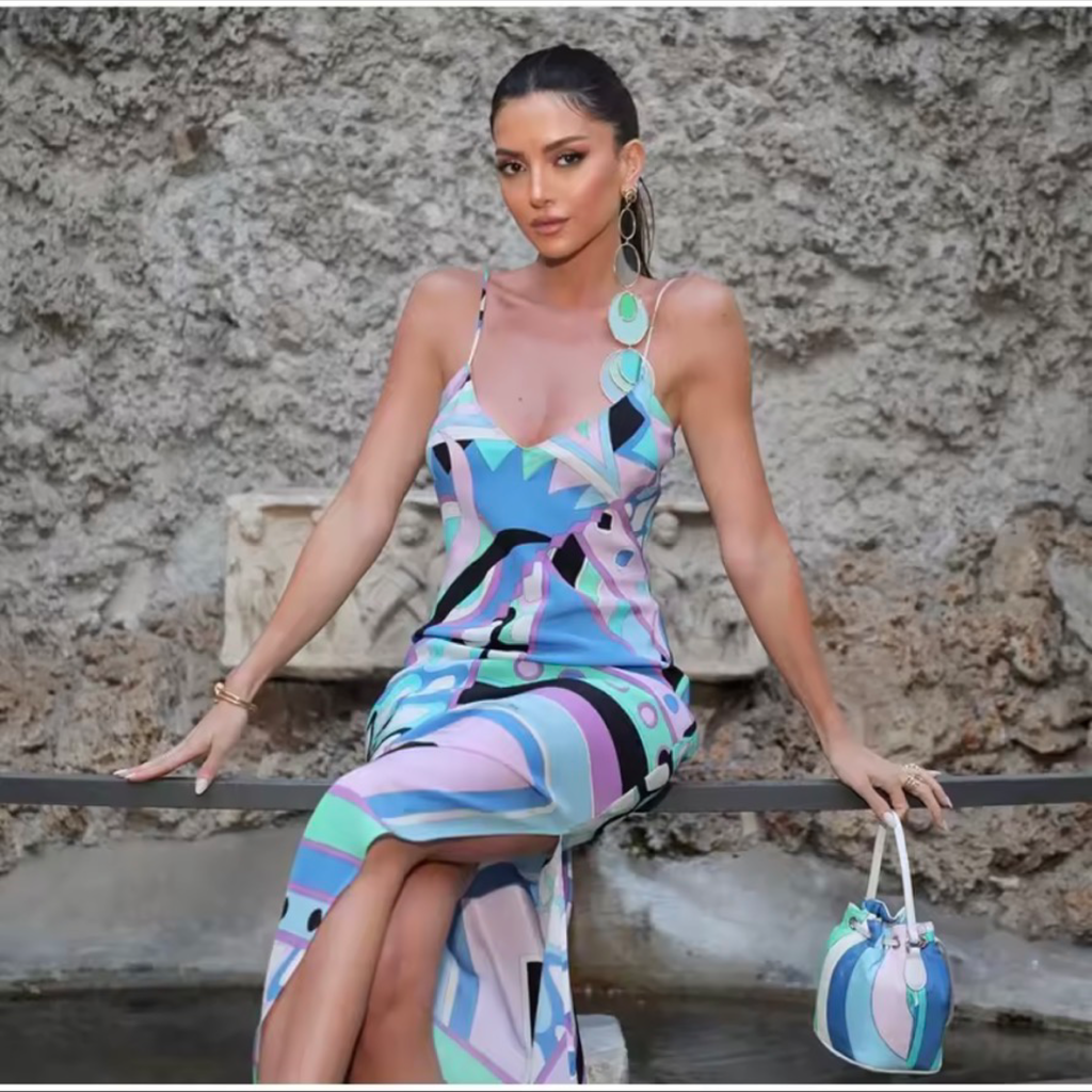 Pucci-Inspired Abstract Print Summer Dress – 3 Styles – Sleeveless Resort Maxi Dress