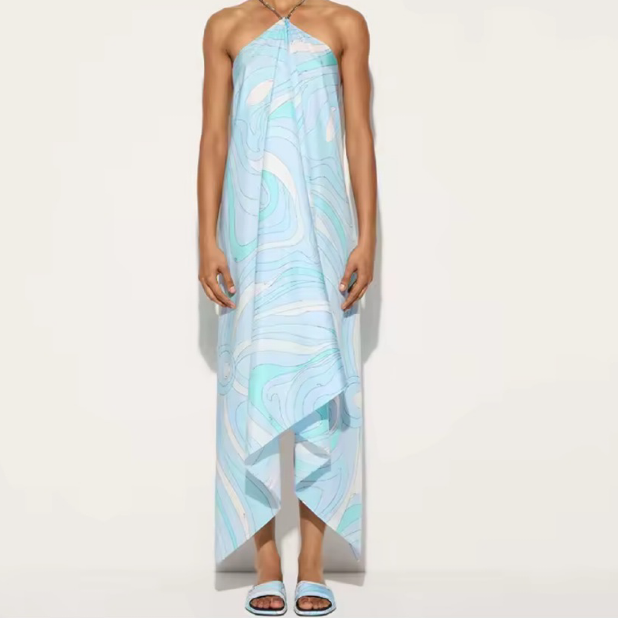 Pucci-Inspired Abstract Print Summer Dress – 3 Styles – Sleeveless Resort Maxi Dress