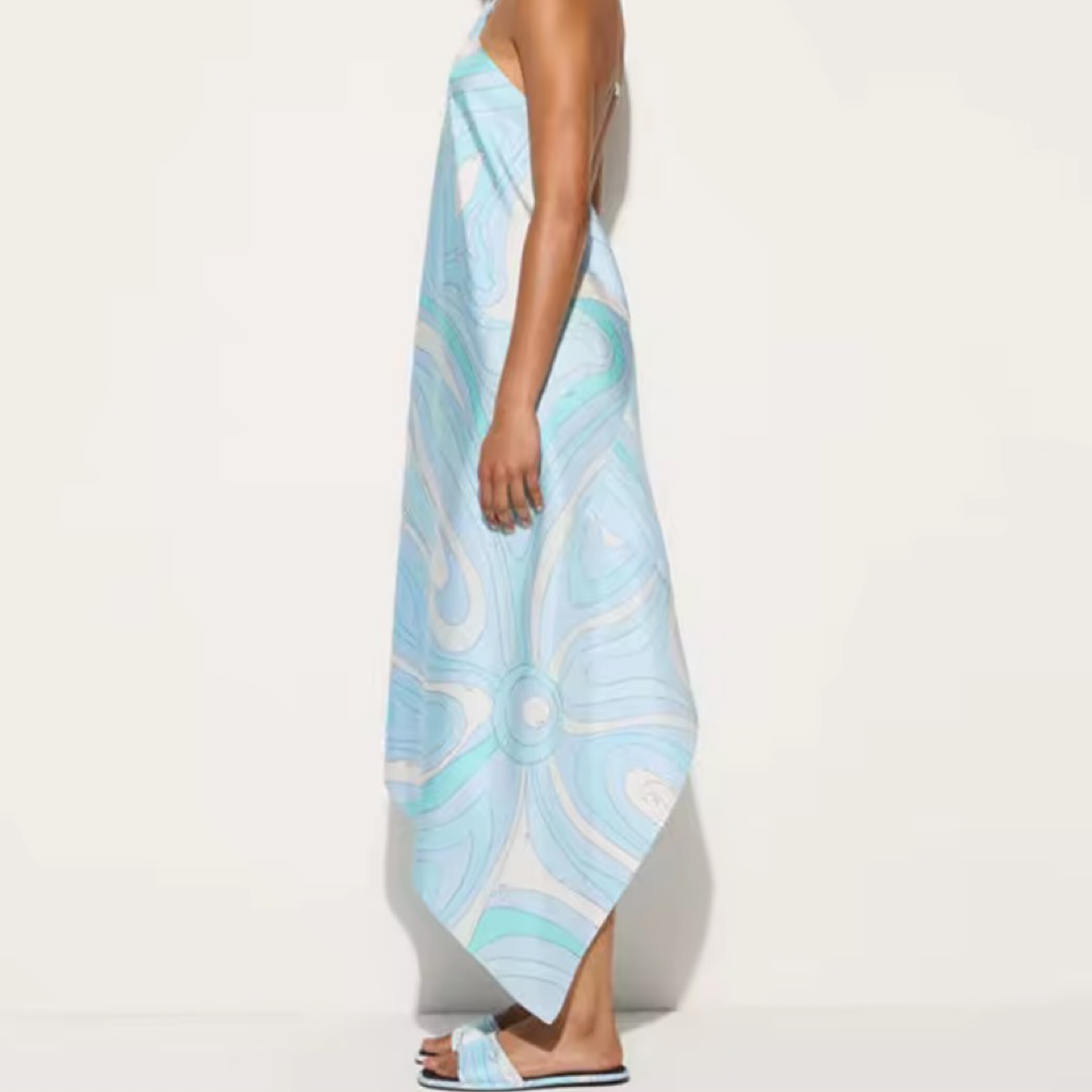 Pucci-Inspired Abstract Print Summer Dress – 3 Styles – Sleeveless Resort Maxi Dress