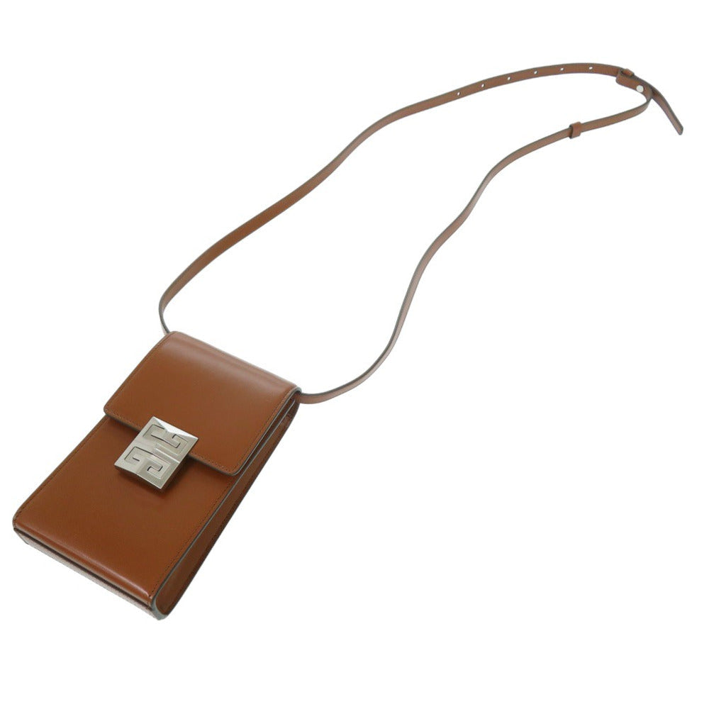 GIVENCHY – Leather Phone Shoulder Bag / Crossbody – Brown – 100% Authentic ✨Previously Owned Excellent Condition ~35% Off MSRP