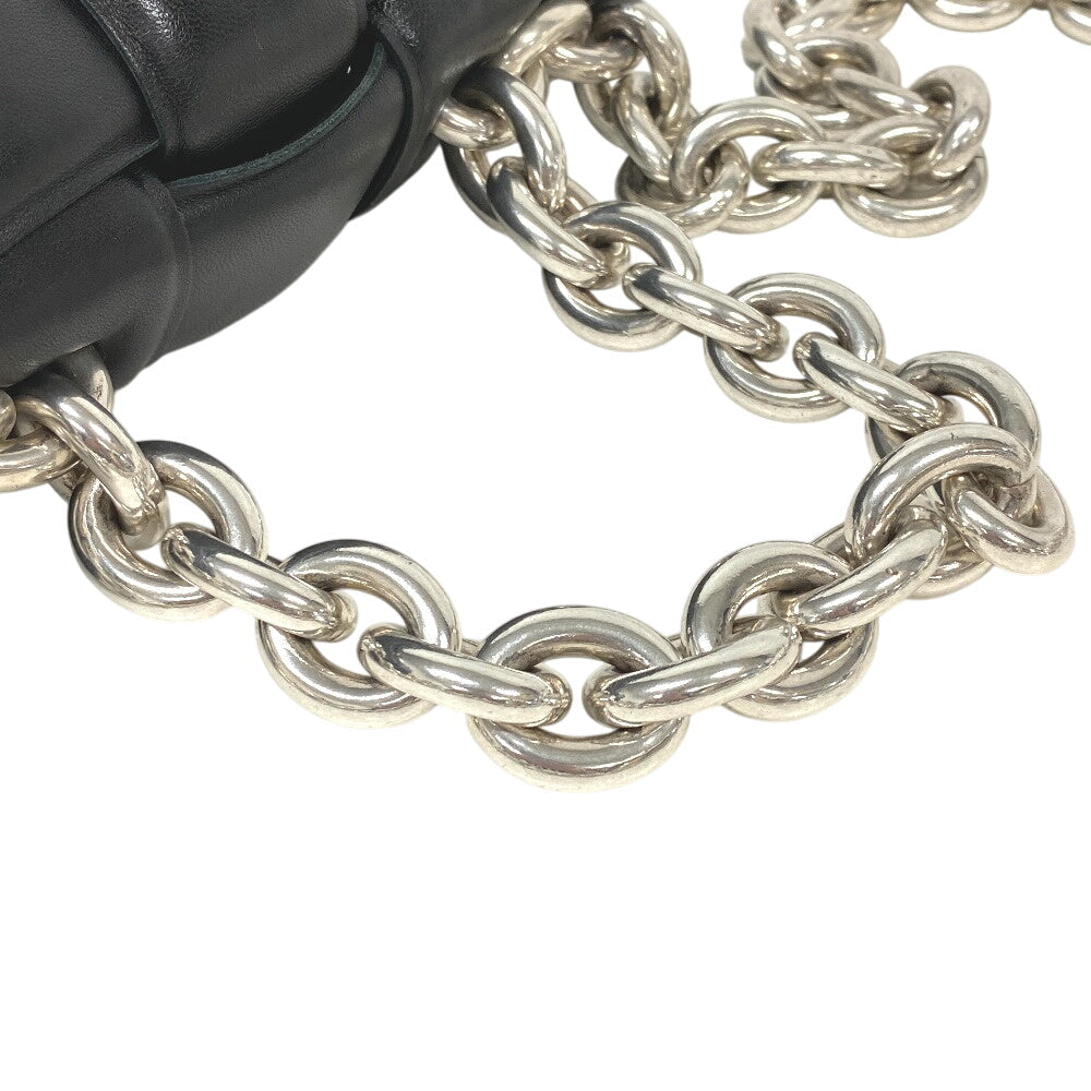 BOTTEGA VENETA – Chain Padded Cassette Shoulder Bag – Black Maxi Intrecciato Leather – 100% Authentic ✨Previously Owned Very Good Condition ~31% Off MSRP