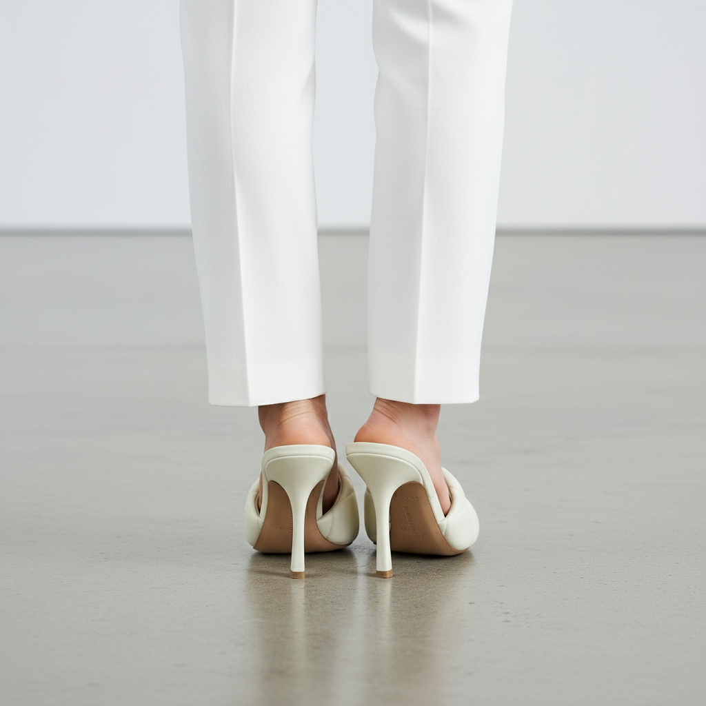 BOTTEGA VENETA – LIDO Maxi Intrecciato Heeled Mules – Ivory Leather – Size 38 – 100% Authentic ✨Previously Owned Excellent Condition ~34% Off MSRP